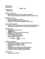 ASTR 1010K, Week Notes