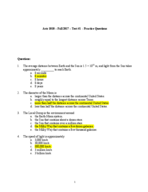 ASTR 1010K, Week 6 Notes
