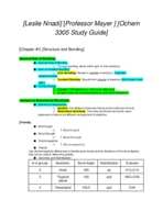 Ochem Study Guide (Chapter 1-3)