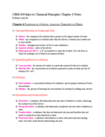 Chemistry 030 Chapter 4 Notes