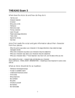 THEA242 Exam 3