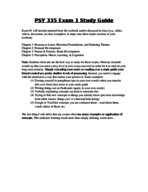 Psychology of Childhood Exam 1 Official Study Guide