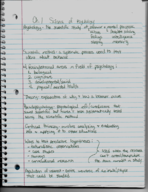 General Psychology, week 1