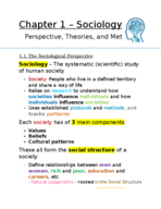 Chapter 1 - Perspective, Theories, and Method