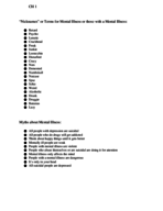 Abnormal Psychology 212, Week 1 Notes, Prof. Rhonda Whitten