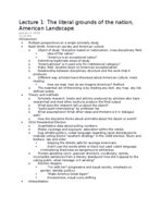USA300 Week 1 Lecture Notes