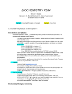 Biochemistry Week 1 Notes