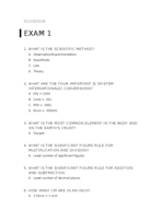 Exam 1 Study Guide