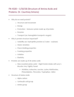 Advanced Nutrition - Protein notes from guest speakers