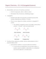 Organic Chemistry (3440) - Chapter 14: week one