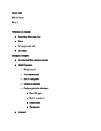 Bio 215 Week 2