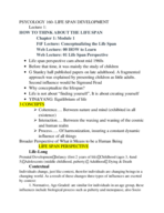 Psych 160- Notes class 1
