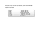 BSC 181 Dr. Wargo - Exam Info
