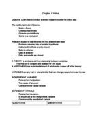 SOCL 250 CH 1 Notes