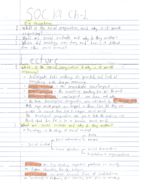 Sociology 101 Week 1-2 notes Chapter-1