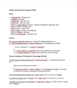 Spanish Week 3 Notes
