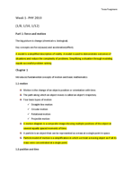 Physics week 1 class notes