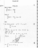 Calculus II Notes from first week