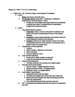 Biology 121 - Week 1