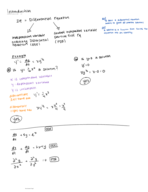 Differential Equations: Week One