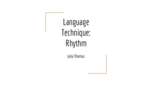 Rhythm Powerpoint