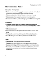 ECON 203 - WEEK 1 NOTES