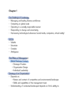 MGMT 310, Week one notes