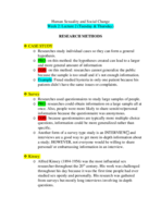 Lecture 2: Week 2 Notes on RESEARCH METHODS