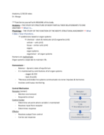 BSC 181 Lecture Notes Anatomy 