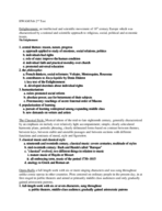 February 2nd Exam Study Guide