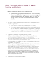 SCOM Notes Week 3 