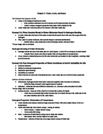 Chapter 3: Water, Acids, and Bases