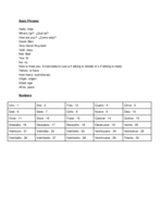 SPAN 101 Week 1 Notes (Basic Phrases and Numbers)