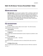 Math 105 (Terrance Rood) Week 1 Puzzle Questions/Notes