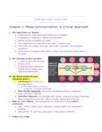 SCOM 2050 - Exam 1 Study Guide