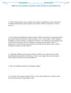 Prenatal Genetic Testing Template