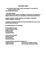 Econ week 3 notes