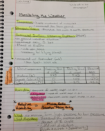 Weather and climate 1/22/2018 lecture notes