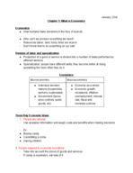 Microeconomics 101, Week 1 Notes