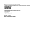 COMM 1000 Intro to Speech 1-23-18