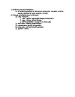 Sexuality Notes