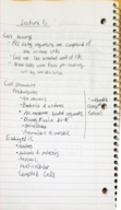 Bio 1600- Week 3 Notes