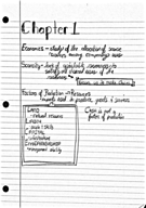 Chapter One Notes and Clicker Questions -- Week 1