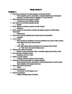 Foundations of infectious disease study guide 1