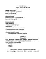 BIO 200 1/22-1/26