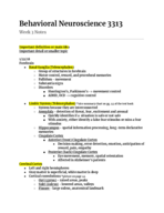Psych 3313 Week 3 Notes 
