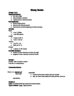 Chemistry 1151- Study Guide