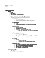 Anatomy 2 exam 1 study guide