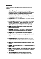 ENG209 Engineering Thermodynamics_Introduction