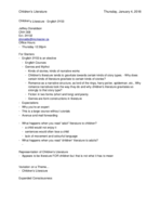 ENGLISH 3Y03 - Introduction Lecture 1